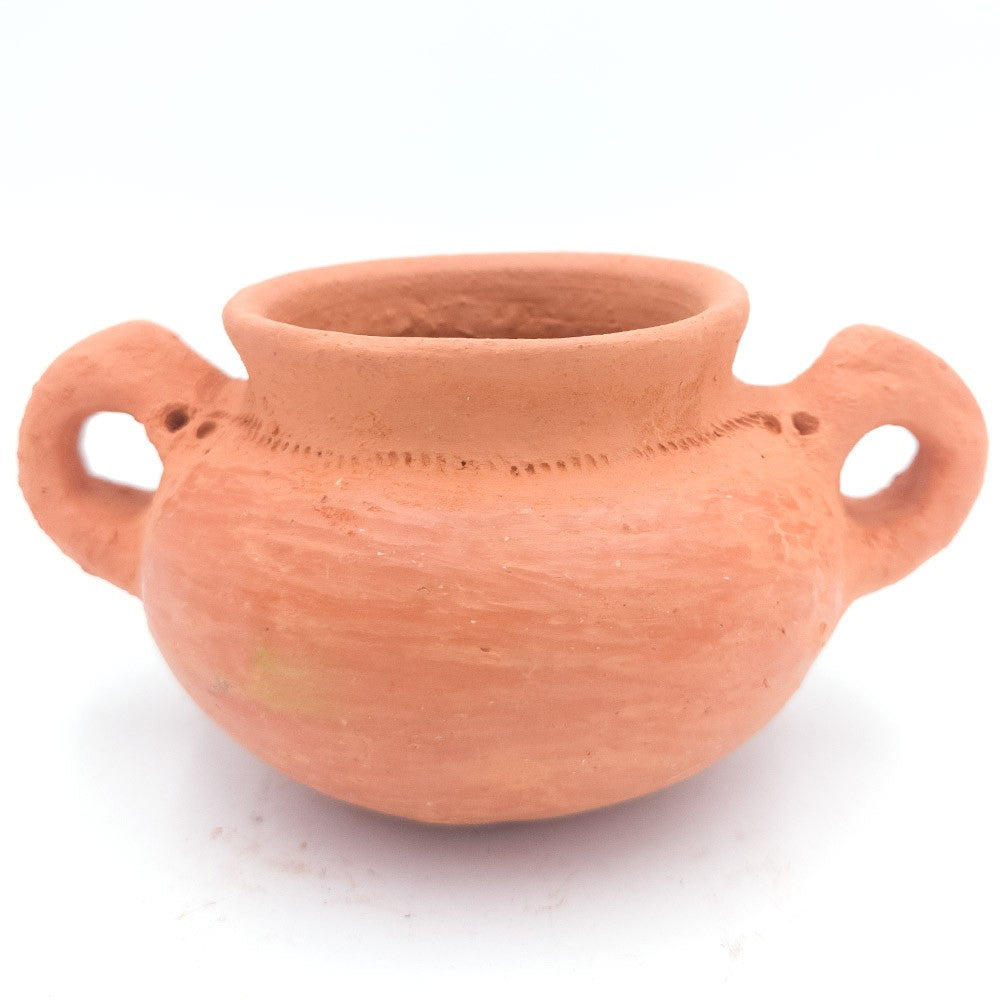 Olla mini de Arcilla Oued Laou Artesanía Marroquí Cocina Sana y Casera