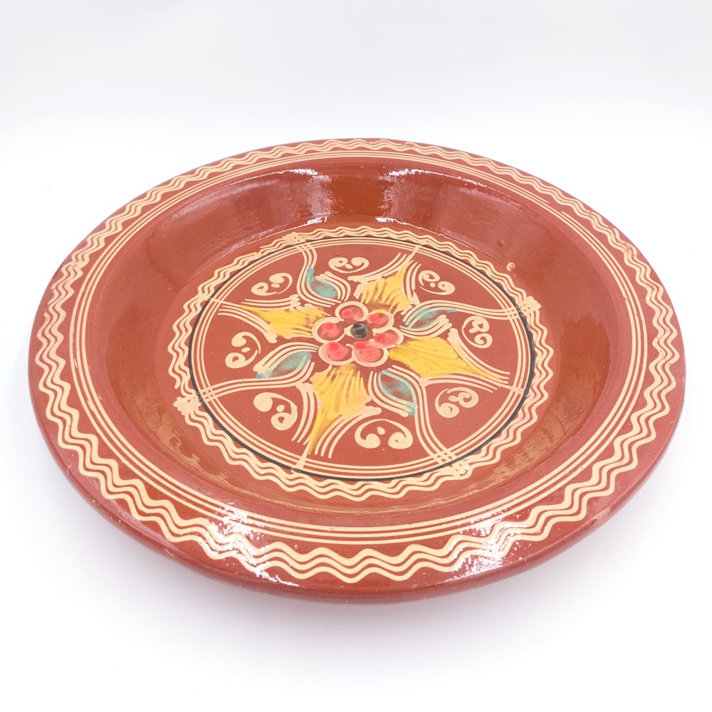Plato Cuscús Fuente Cerámica Pintada a Mano Cerámica Artesana Marroquí
