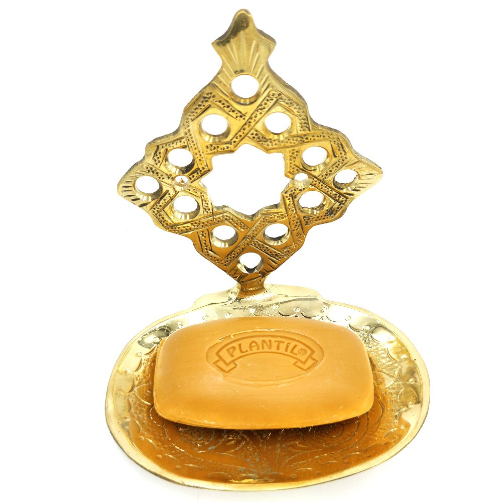 Jabonera colgante de Pared de Latón Artesanía Marroquí Realizada a Mano Modelo Marrakech