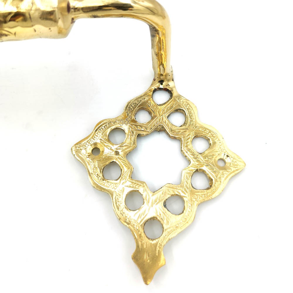 Toallero de Latón Dorado Artesanía Marroquí Decoración Andalusí Modelo Marrakech