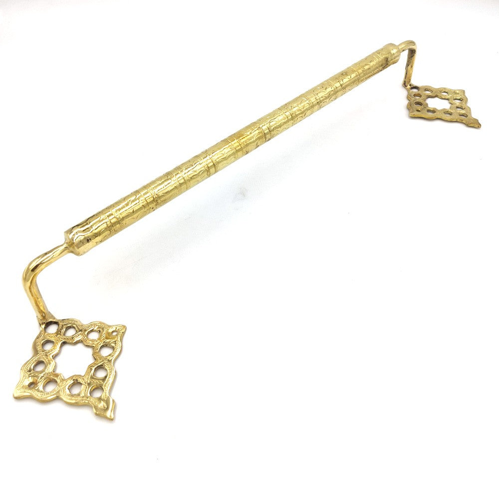 Toallero de Latón Dorado Artesanía Marroquí Decoración Andalusí Modelo Marrakech