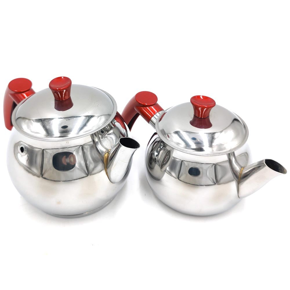Juego 2 Teteras Te Turco Medianas de acero Eminox Globe
