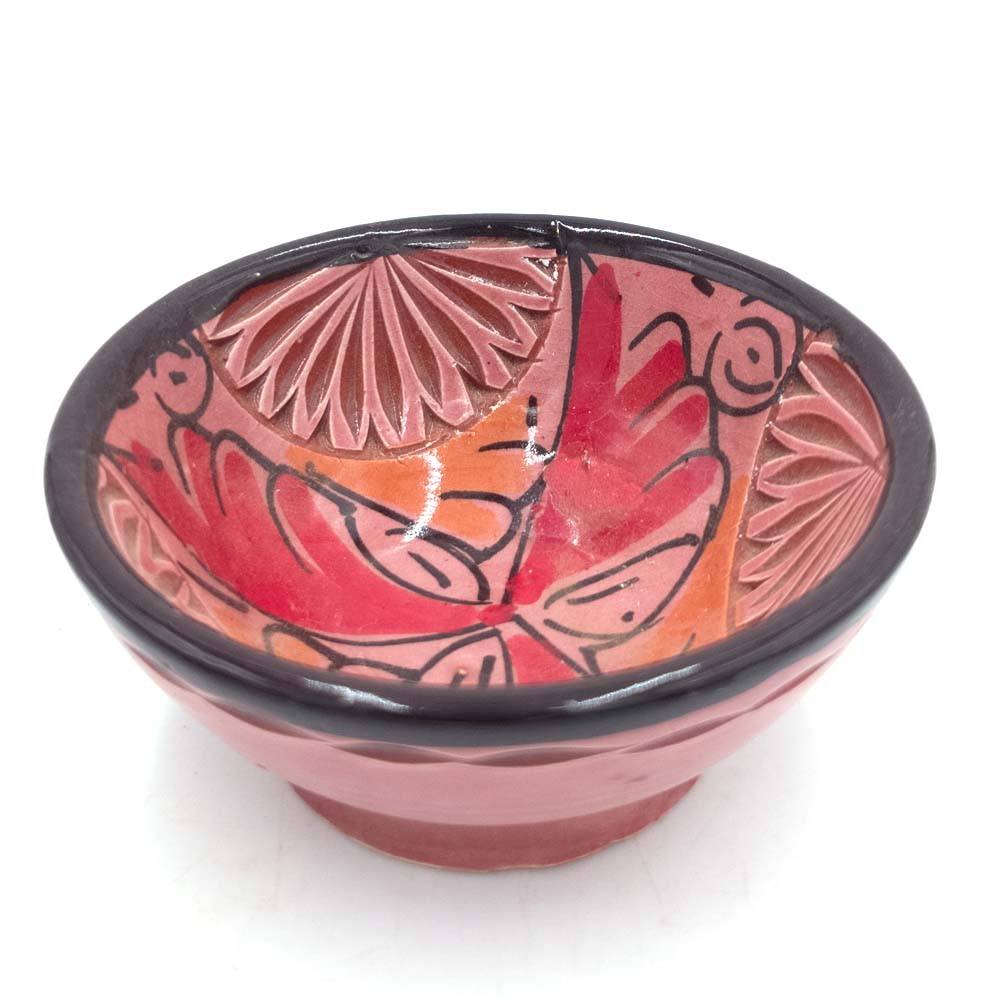 Cuenco bowl bol Mini Cerámica de Asfi LAbrada - Varios Colores - Artesanía Marroquí - Modelo Nahtun