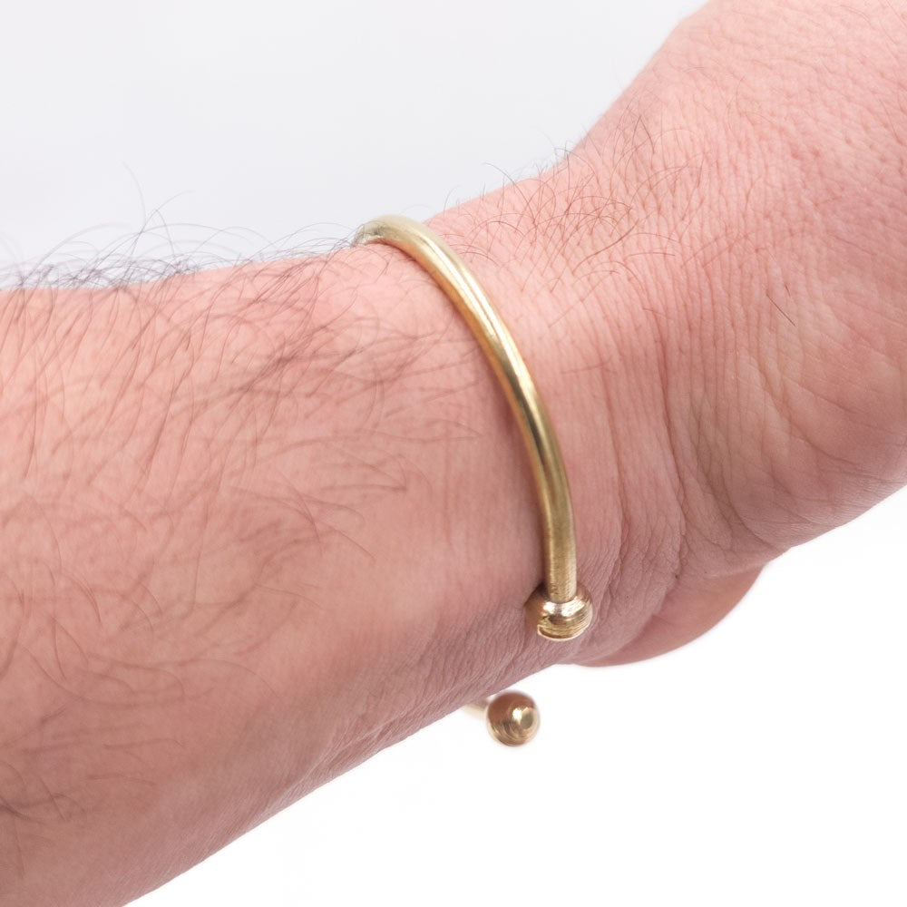 Pulsera Brazalete de Cobre y latón Artesanía Marroquí Curativo Preventivo Artritis Modelo 3