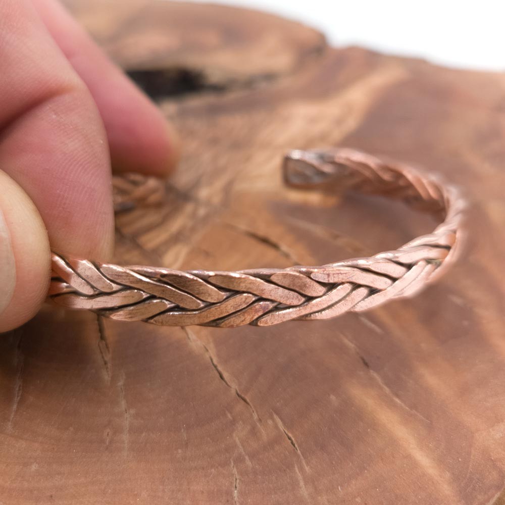 Pulsera Brazalete de Cobre y latón Artesanía Marroquí Curativo Preventivo Artritis Modelo 14