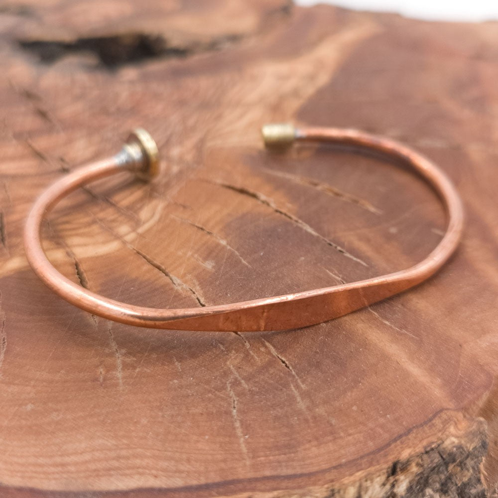 Pulsera Brazalete Unisex de Cobre y latón Curativo Preventivo Artritis Modelo 39