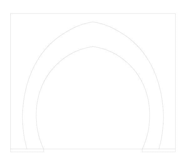 Molde Arcada Soporte Arco Alhambra - Fabricado en Madera - Diseño a Medida