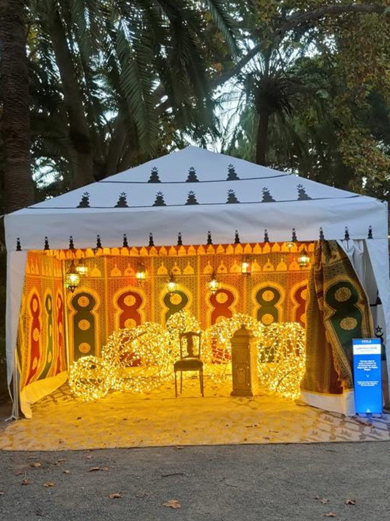Jaima Arabe Carpa 4,5 x 3 m - PVC Estructura - Fiestas Decoraciones Arabes