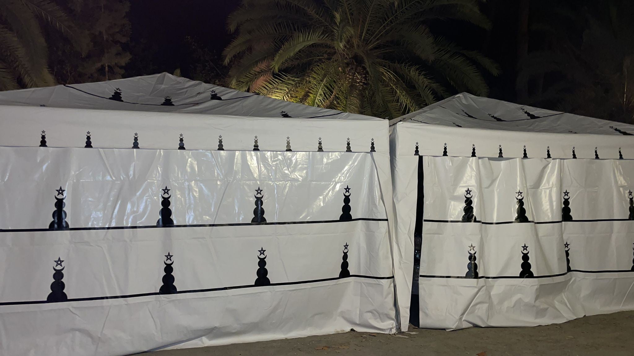 SEGUNDA MANO - OCASION - Jaima Marroquí Estilo Árabe Carpa 5 x 5 m - PVC Estructura - Fiestas Eventos Decoraciones