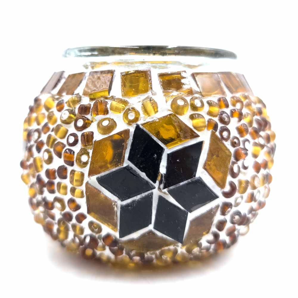 Porta velas Turco Cristal Murano Artesanía Turca Tamaño 1