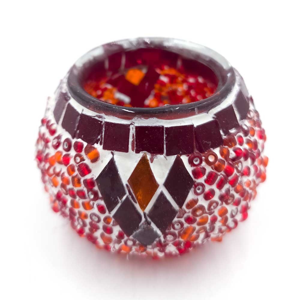 Porta velas Turco Cristal Murano Artesanía Turca Tamaño 1