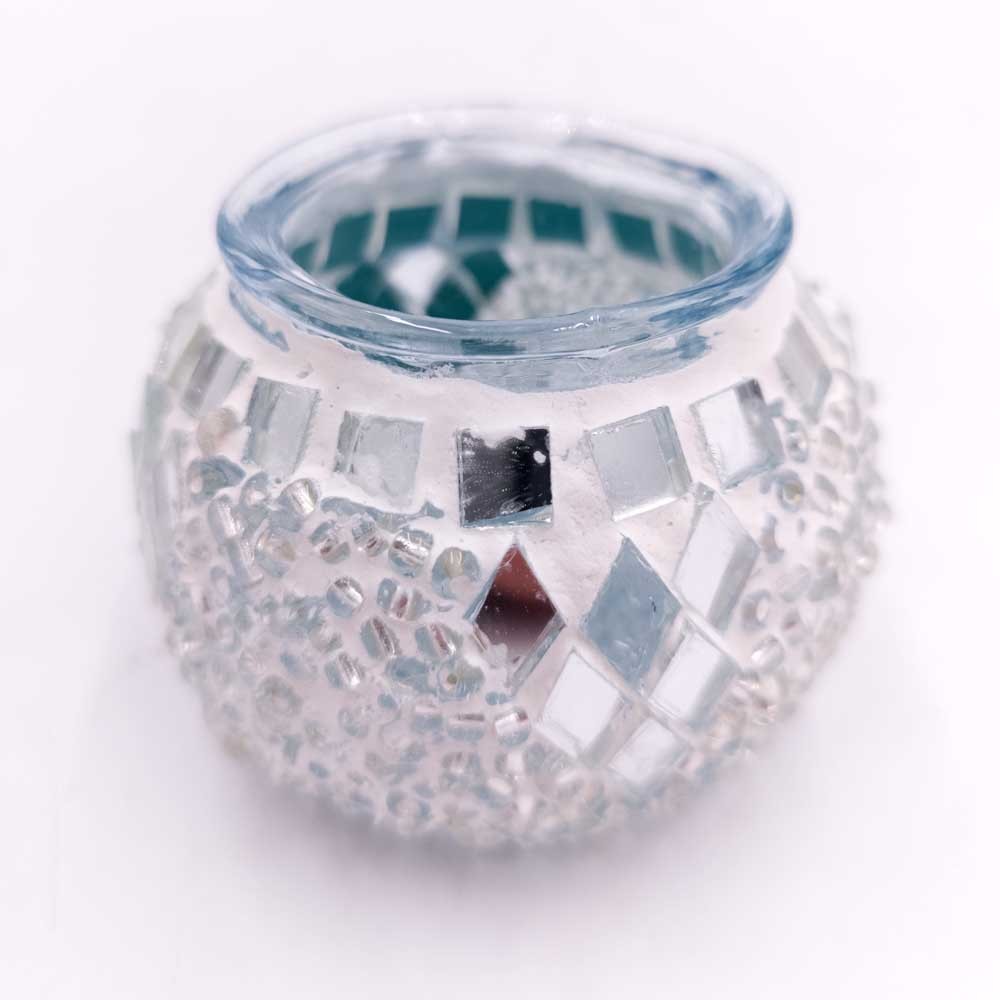 Porta velas Turco Cristal Murano Artesanía Turca Tamaño 1
