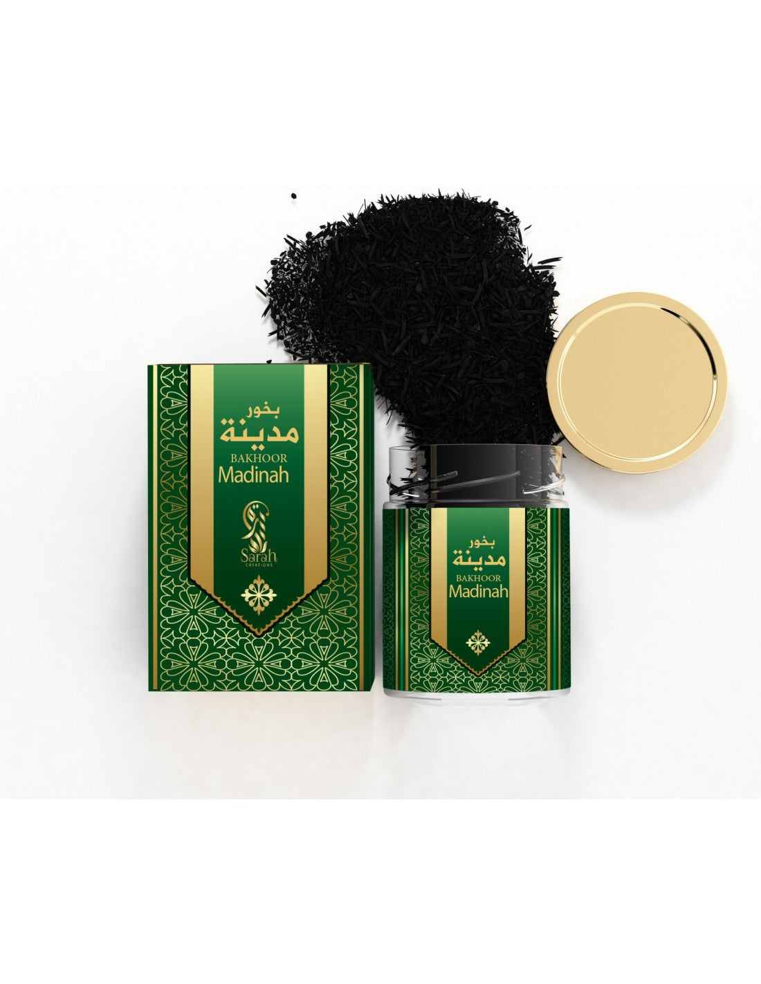 Incienso para quemar árabe Bakhoor Madinah 45gr Sarah Creation