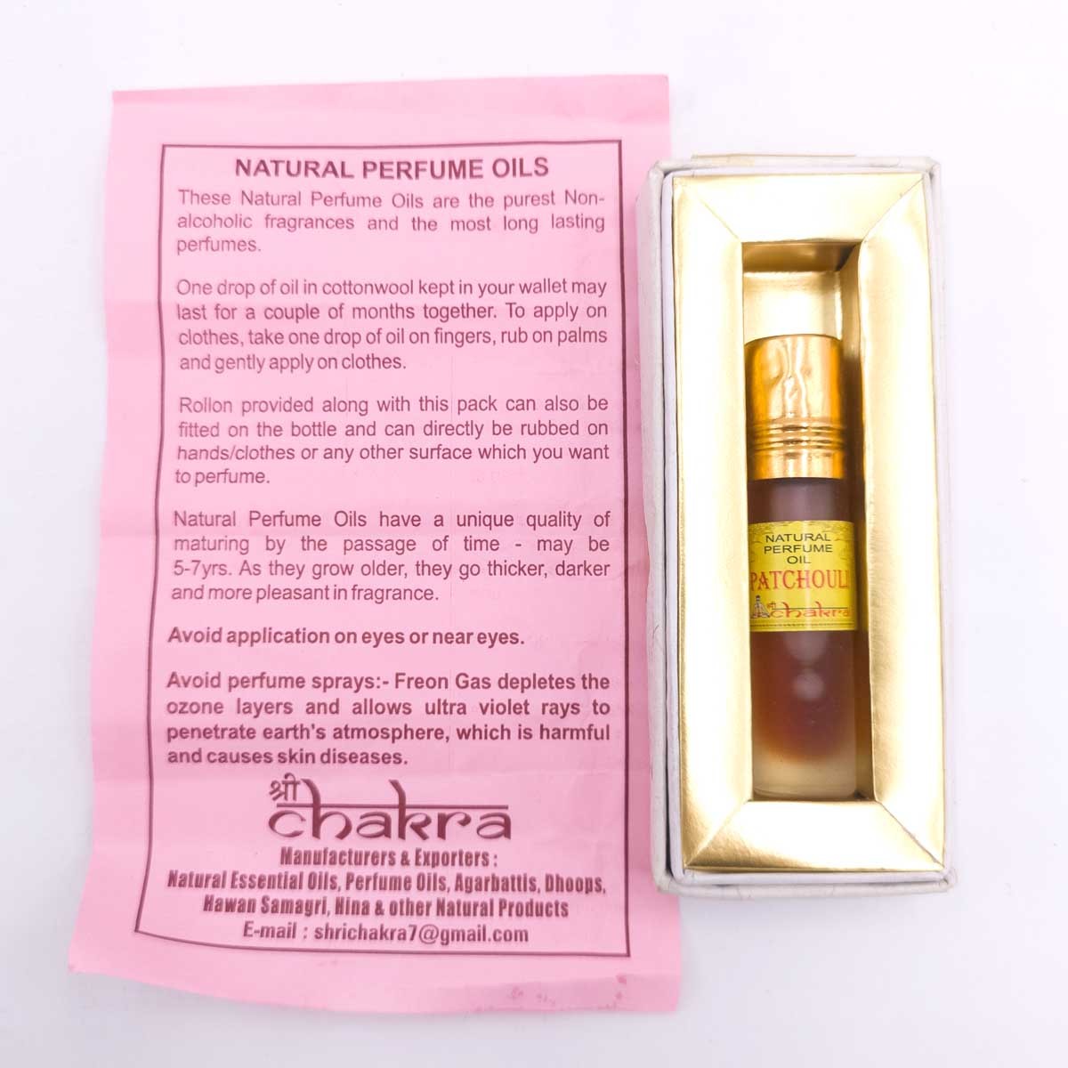 Patchouli - Perfume Corporal Arabe - Gran Calidad -Roll On - 10 ml