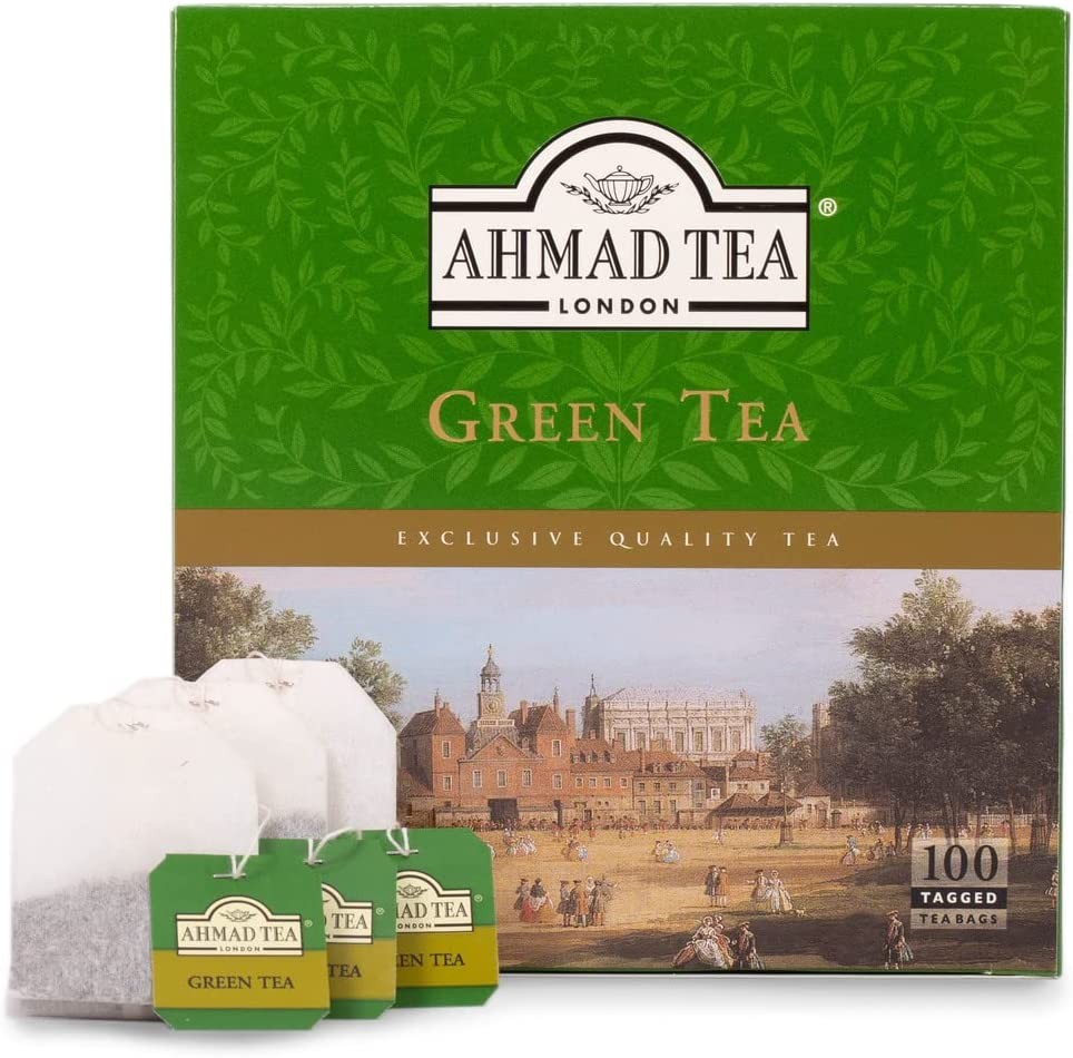 Te verde Ahmad Tea London 100 Bolsitas Gran Calidad Infusion