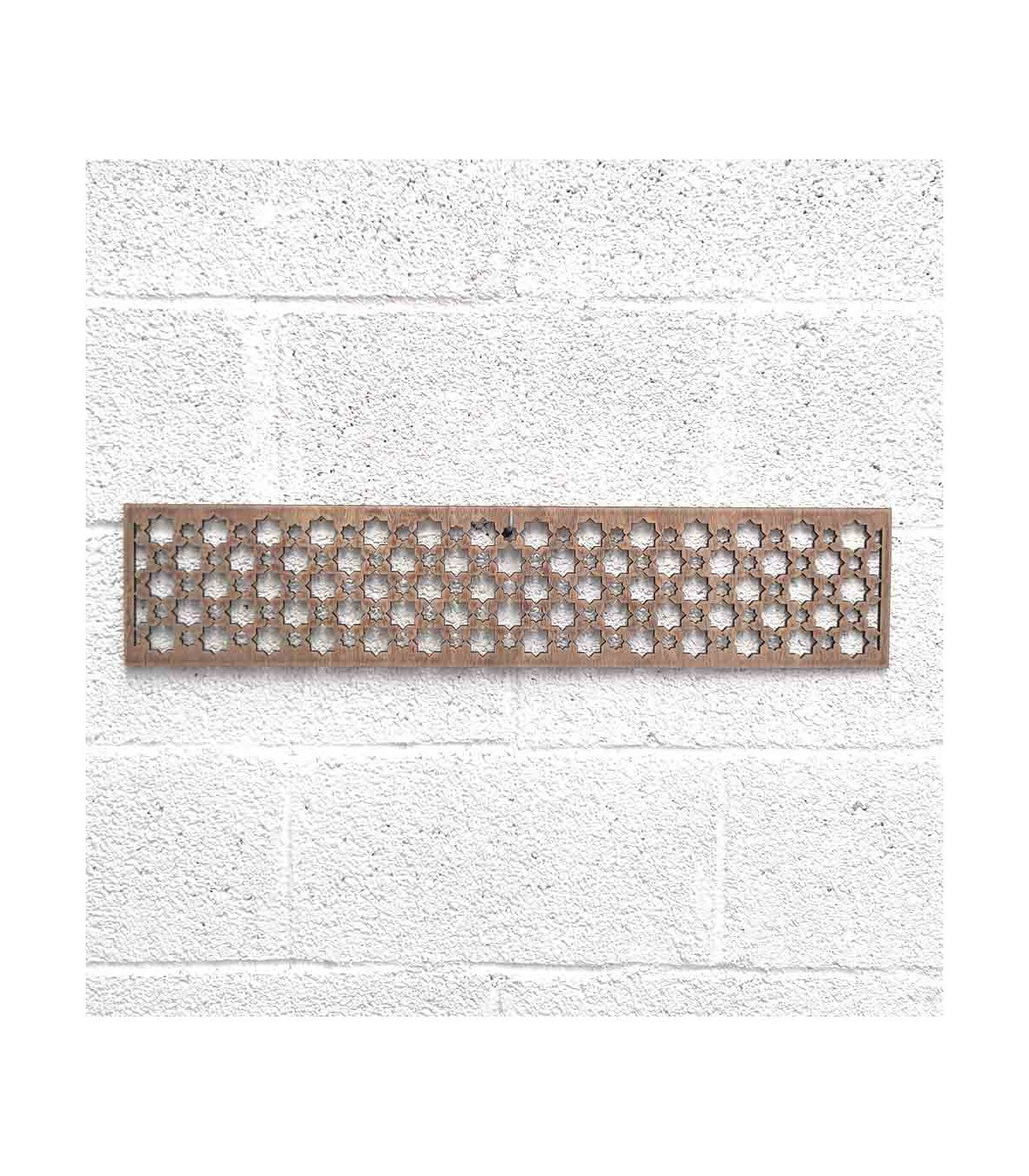 Celosía Madera Acabado en color Wengue 5mm grosor - 200 x 60cm ( en piezas de 100x60cm)