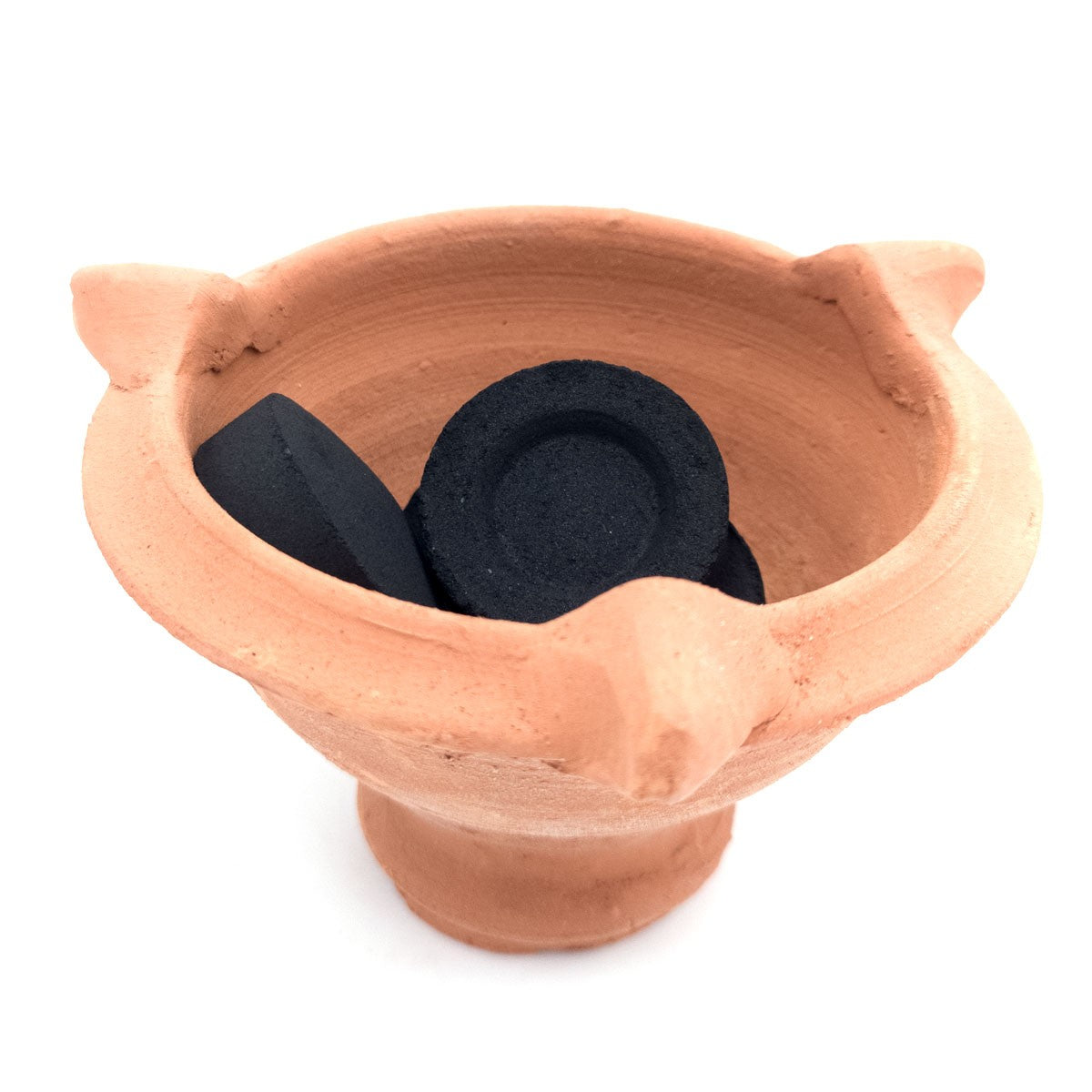 Incensario de Barro Quemador incienso Artesanía Marroquí Modelo Fuhain