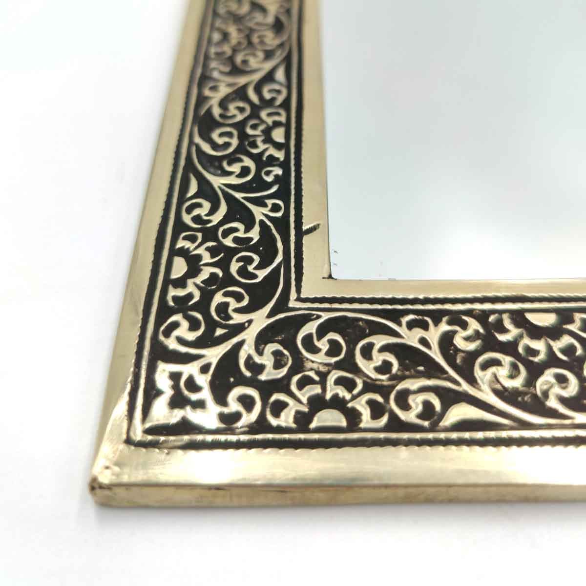 Espejo Latón Dorado Decoración Marroquí Arco Árabe Modelo MARRAKECH 2