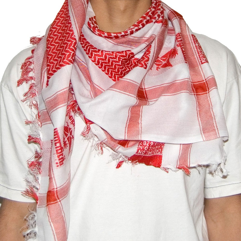 Pañuelo Arabe Saudi Rojo - Beduino - Algodón - NOVEDAD