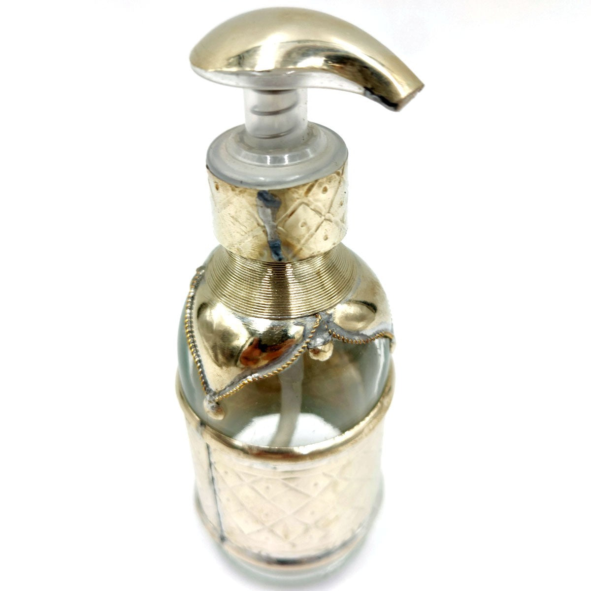Jabonera de Latón Plateado Repujado para el Cuarto de Baño: Decoración Marroquí en Estilo Andalusí - Modelo Suyayatun