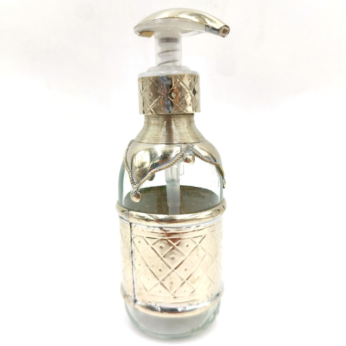 Jabonera de Latón Plateado Repujado para el Cuarto de Baño: Decoración Marroquí en Estilo Andalusí - Modelo Suyayatun