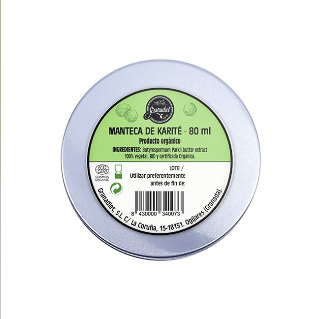 MANTECA KARITE 100 % PURA ORGANICA 80 ml. Granadiet