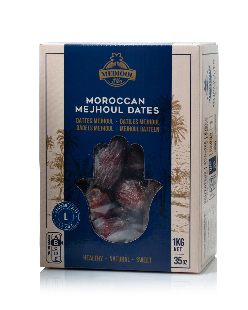 Deliciosos dátiles Medjool Large de calidad premium: sabores exquisitos de Marruecos 1Kg