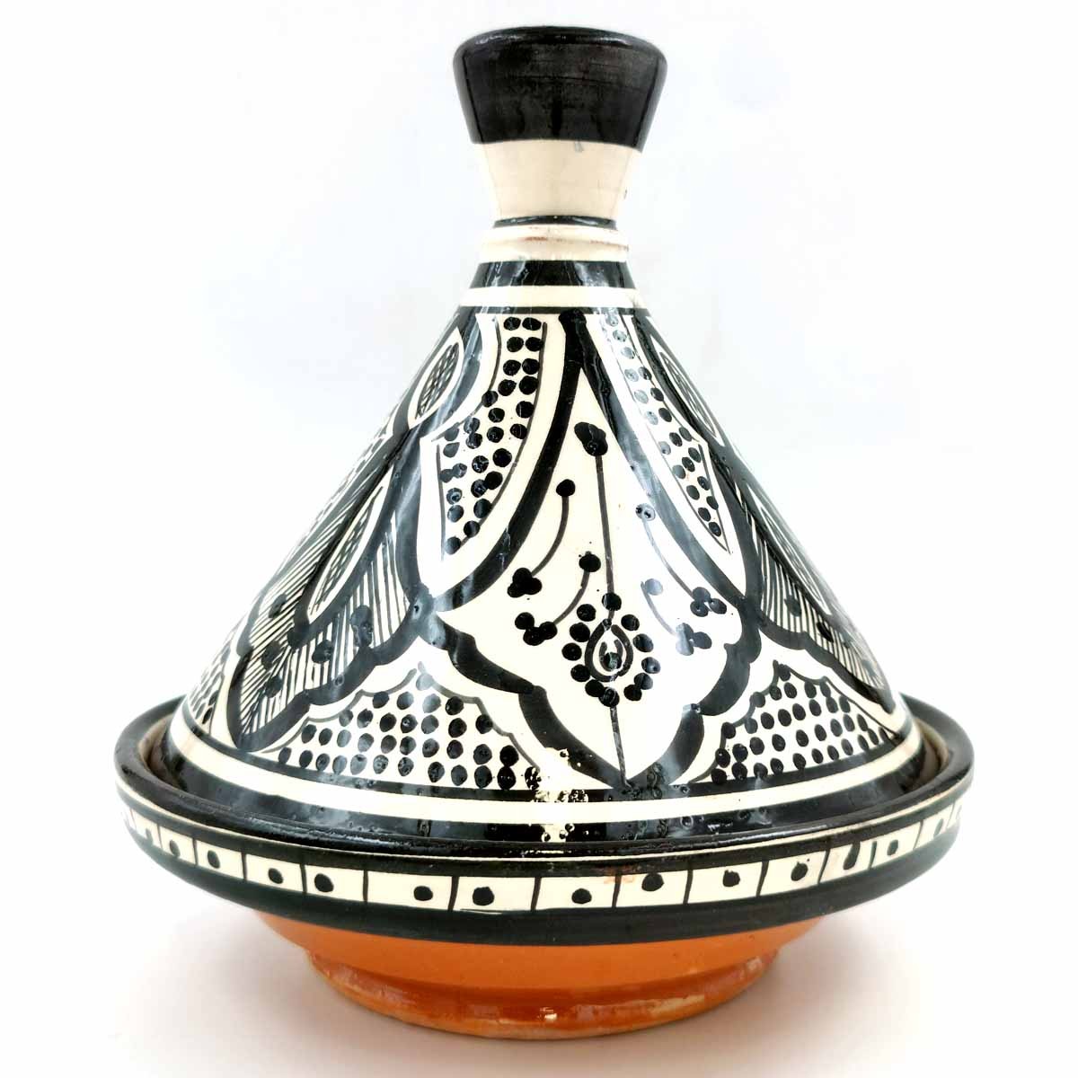 Tajin Marroquí de Cerámica Pintada - Artesanía Asfi Modelo Tetuan Kabir: ¡Auténtico y Exquisito!
