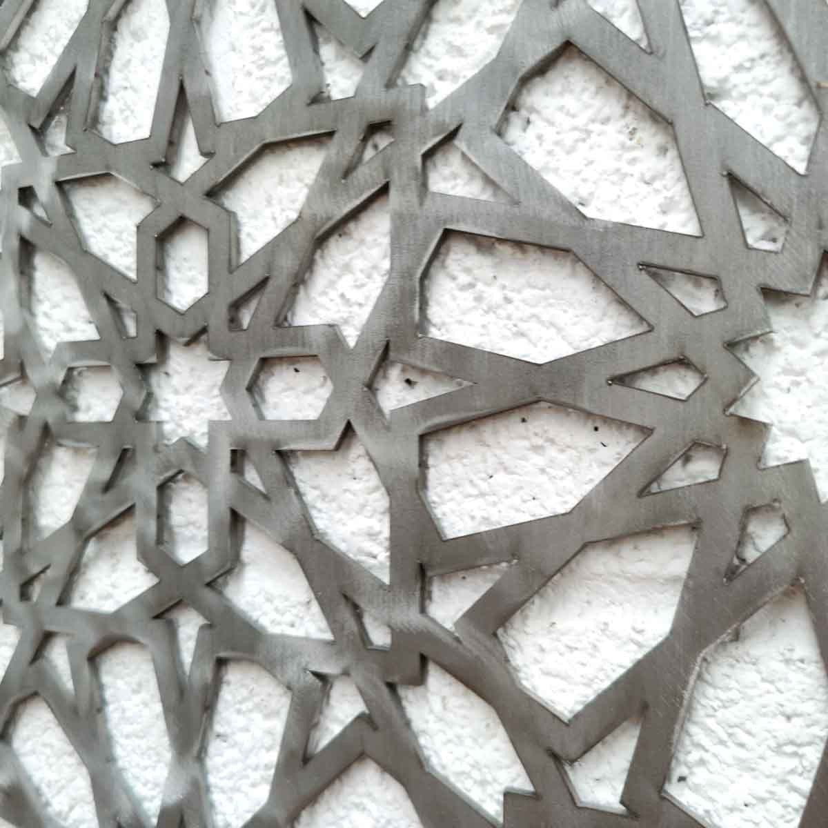 Ventana Árabe - Celosía Metal Árabe - 60 x 34 cm - Metal de 3 mm