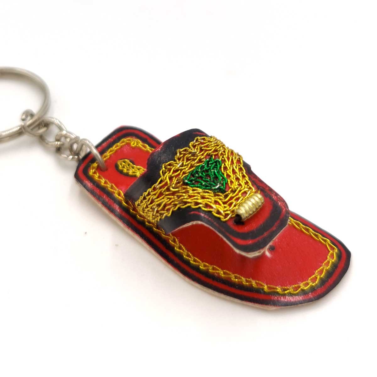 Llavero Artesanal en Forma de Sandalia - Colores Surtidos | Souvenir Exclusivo de Pakistán e India