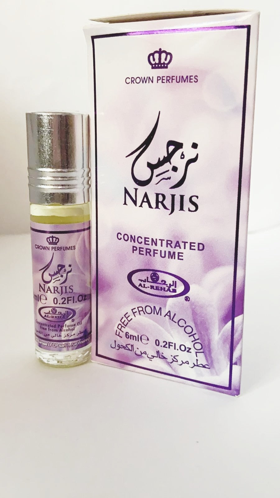 Perfume Narjis de Al Rehab - 6 ML - Elegancia Femenina