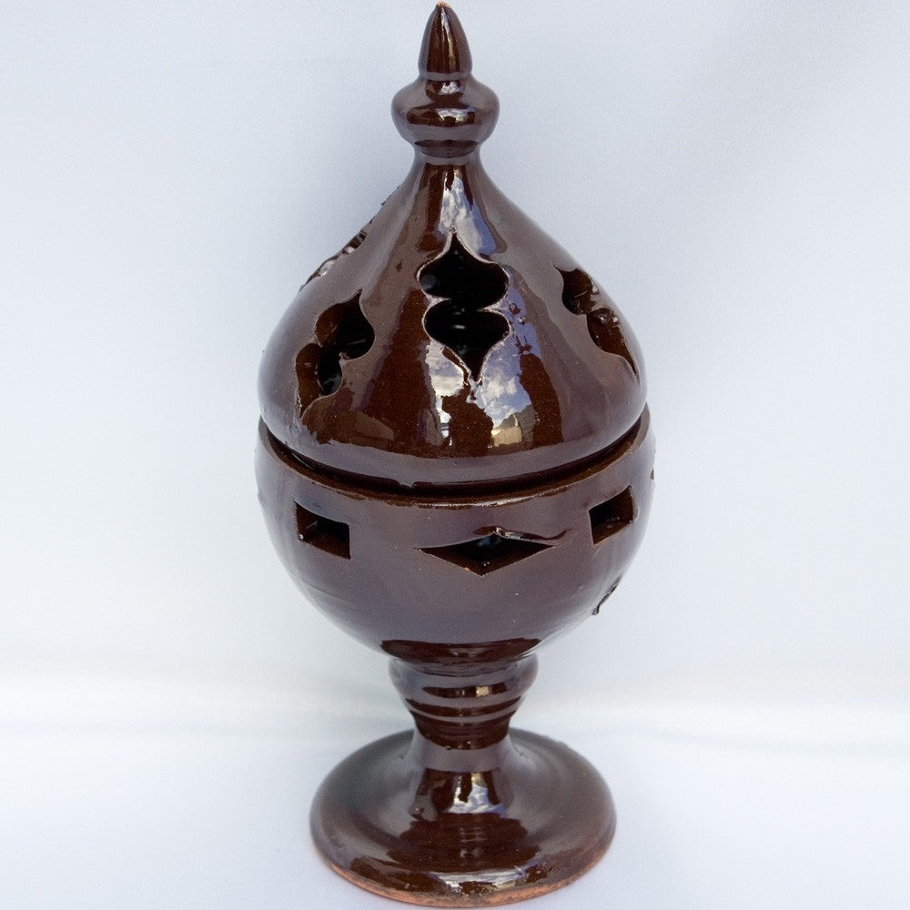 Incensario Mozarabe - Incienso en Grano - Cerámica Esmaltada