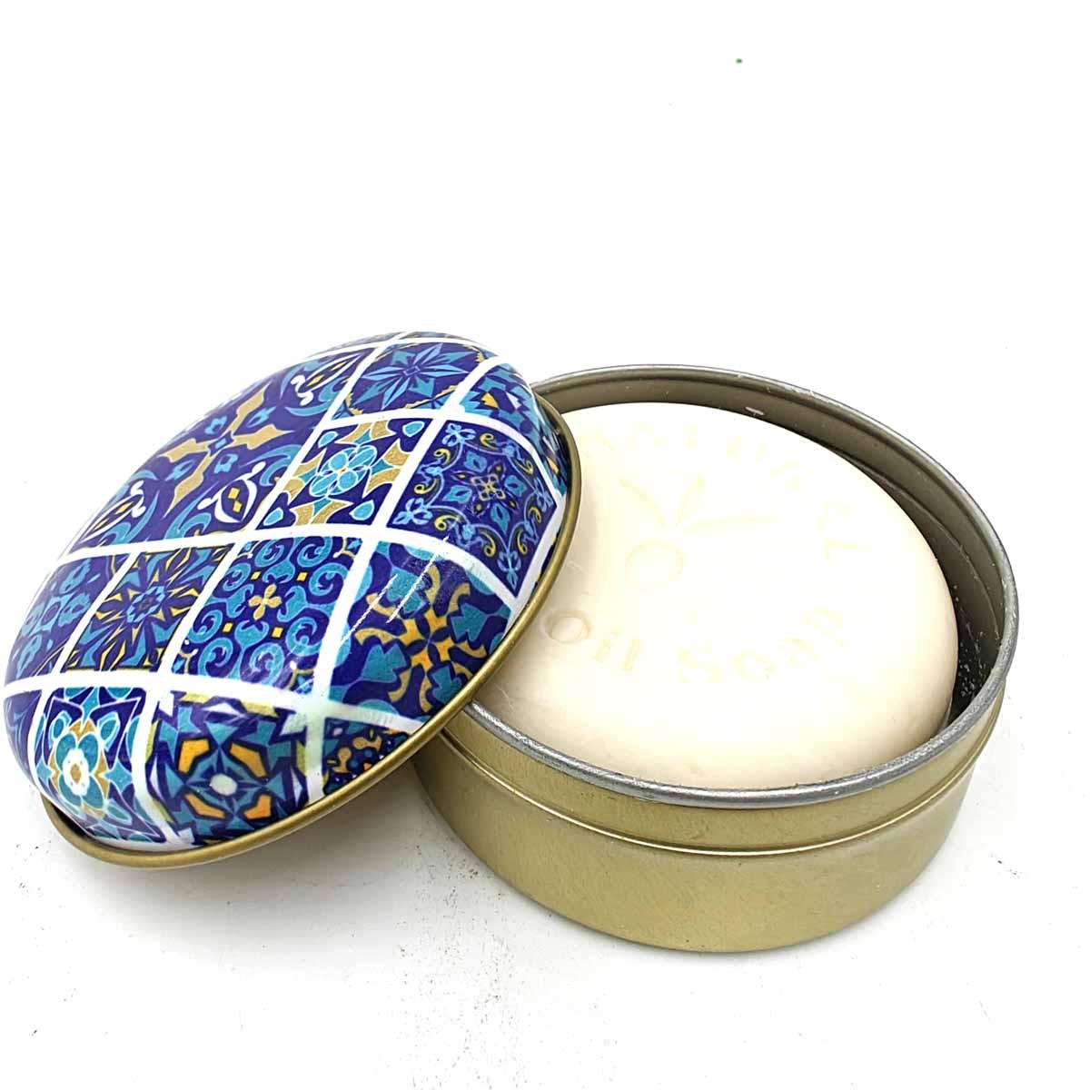 Jabón de Aceite de Oliva en Elegante Caja Metálica 115 gr
