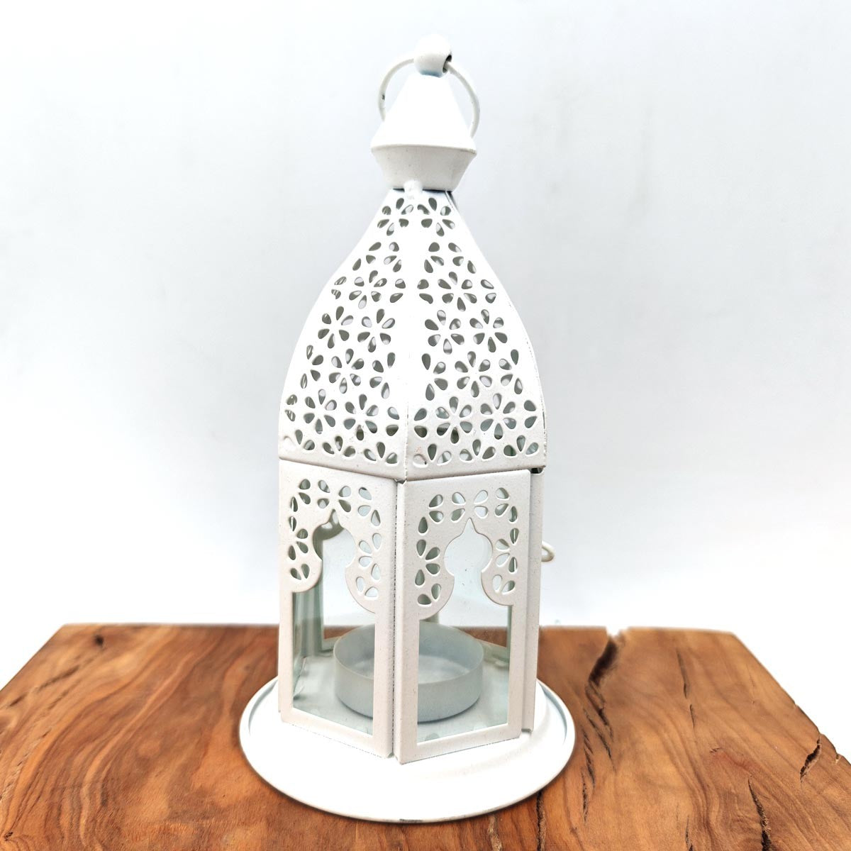 Farolillo Árabe Calado - Colores - Vela - 19 cm x 9,5 cm - Modelo 014