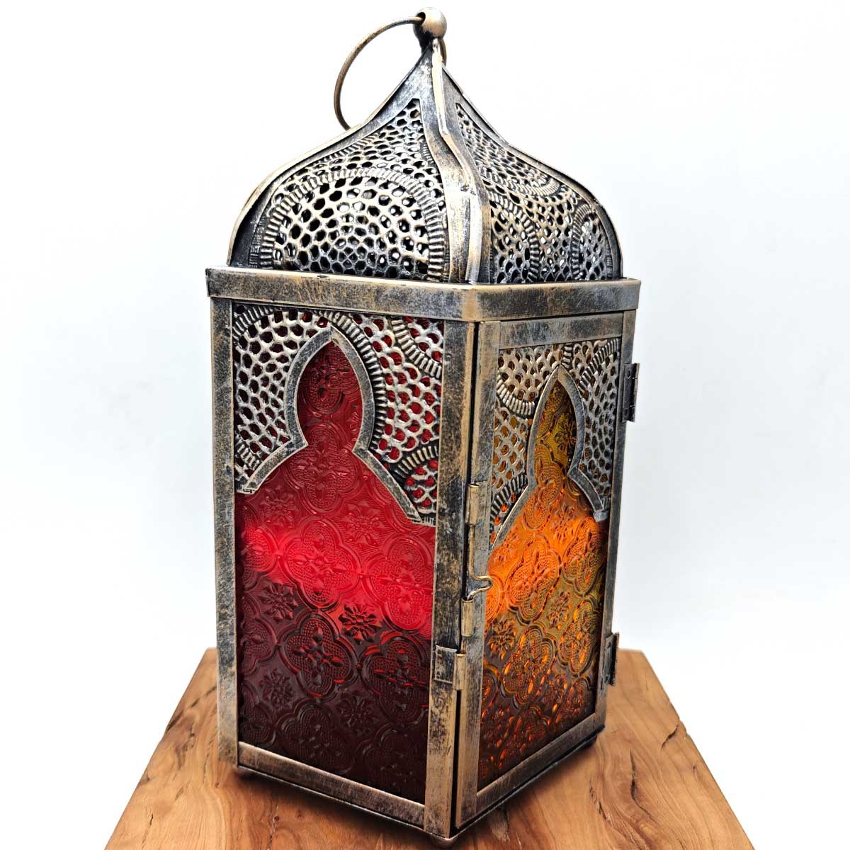 Farol Árabe Calado - 31 cm x 16 cm - Modelo 986