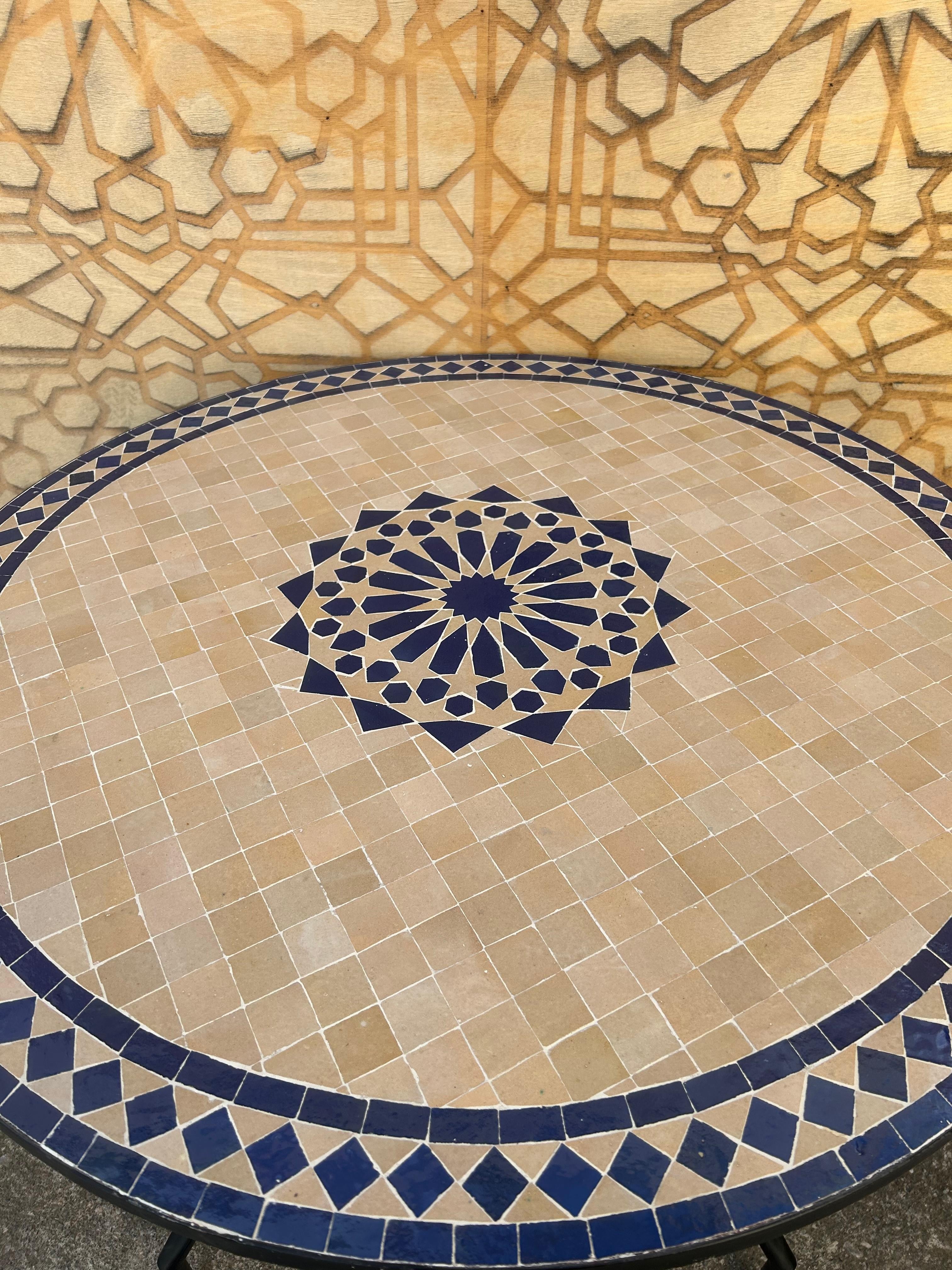 Mesa Mosaico 100 cm - Granado Estrella Alhambra - Modelo Generalife