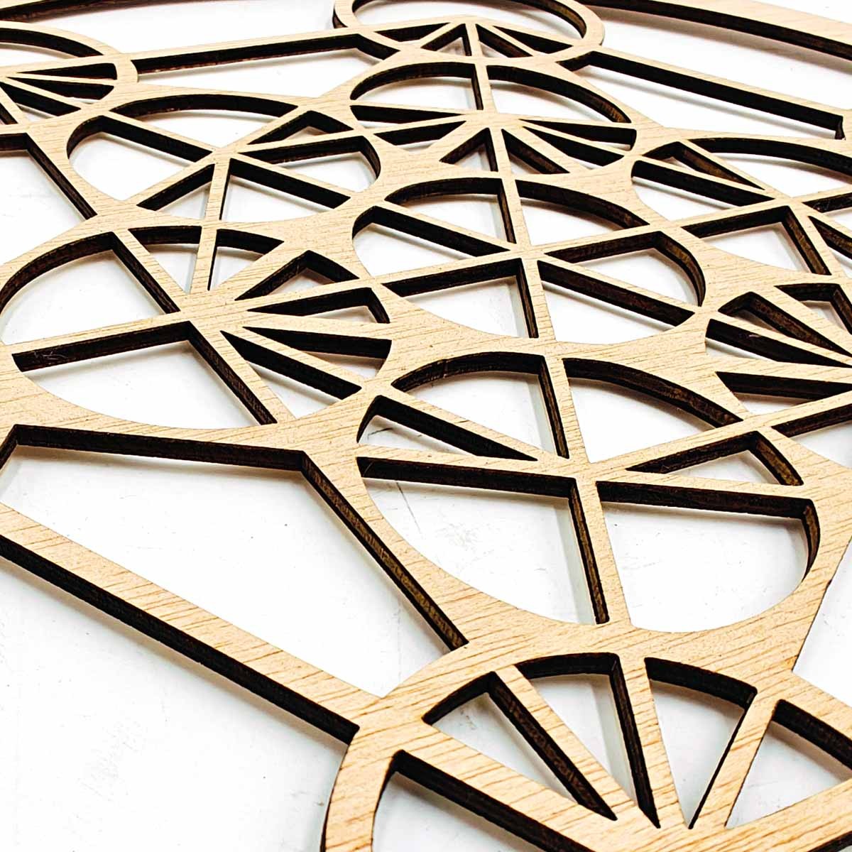 Cuadro Decorativo Celosía Oriental Madera - Decoración Oriental - Corte Láser - Modelo Megatron