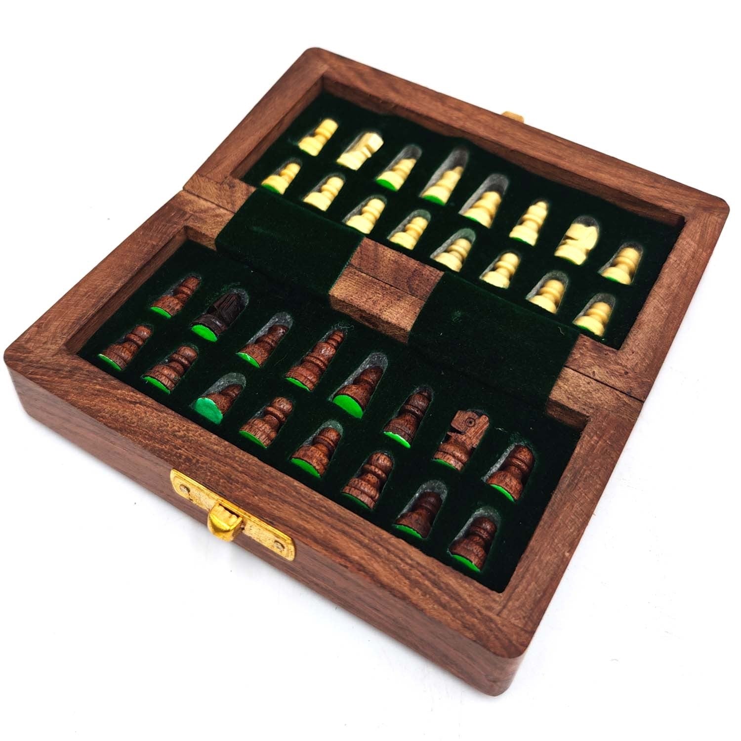 Mini Ajedrez Plegable de Viaje con Funda Interior – Imantado y Portátil