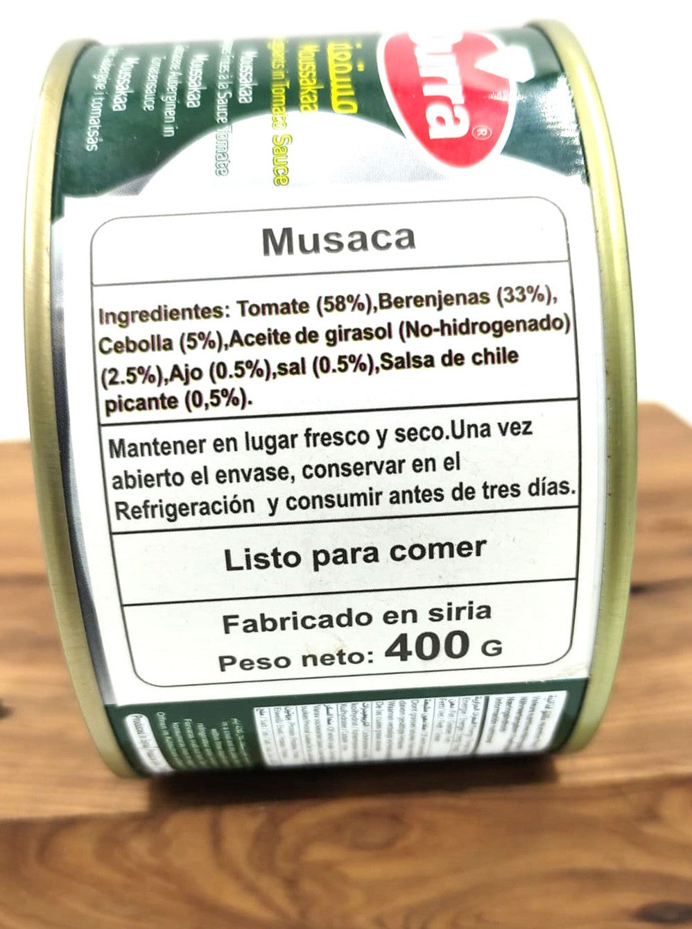 Moussaka de Berenjenas Fritas Con Salsa de Tomate - Durra - 400 gr