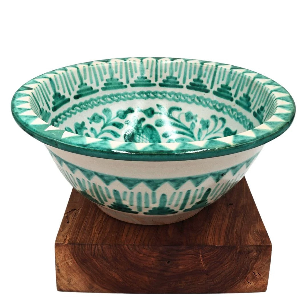 Lavabo Baño Árabe Cerámica - Artesanía Granadina - Estilo Fajalauza - Modelo Granada