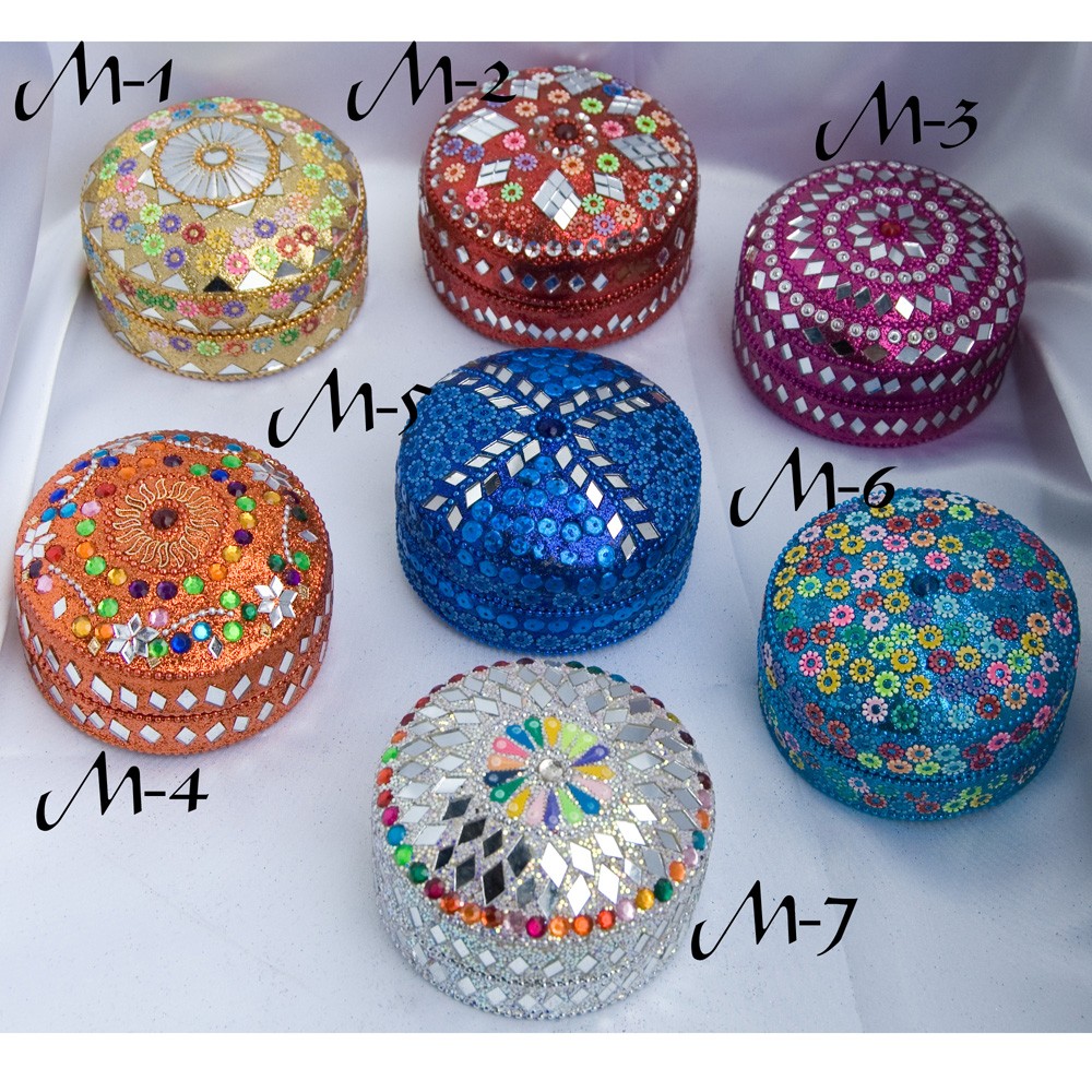 Juego 5 Cajitas Brillantes-Varios Colores y Modelos -Muy Bonitas