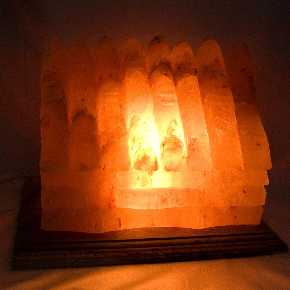 Lámpara Casa Bambú de Sal Pulida - Natural - Himalaya