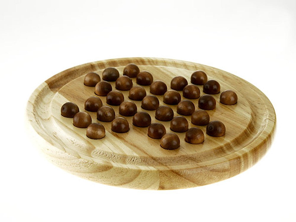 Solitario Madera - 2 Modelos - Bolas Madera o Cristal