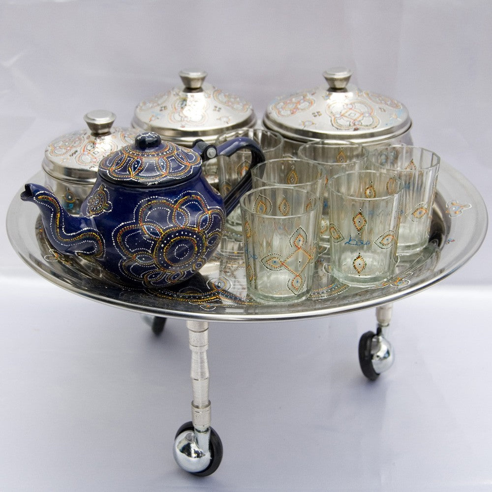 Pack Mauritano Pintado a Mano - Bandeja Patas - Dibujo Complejo