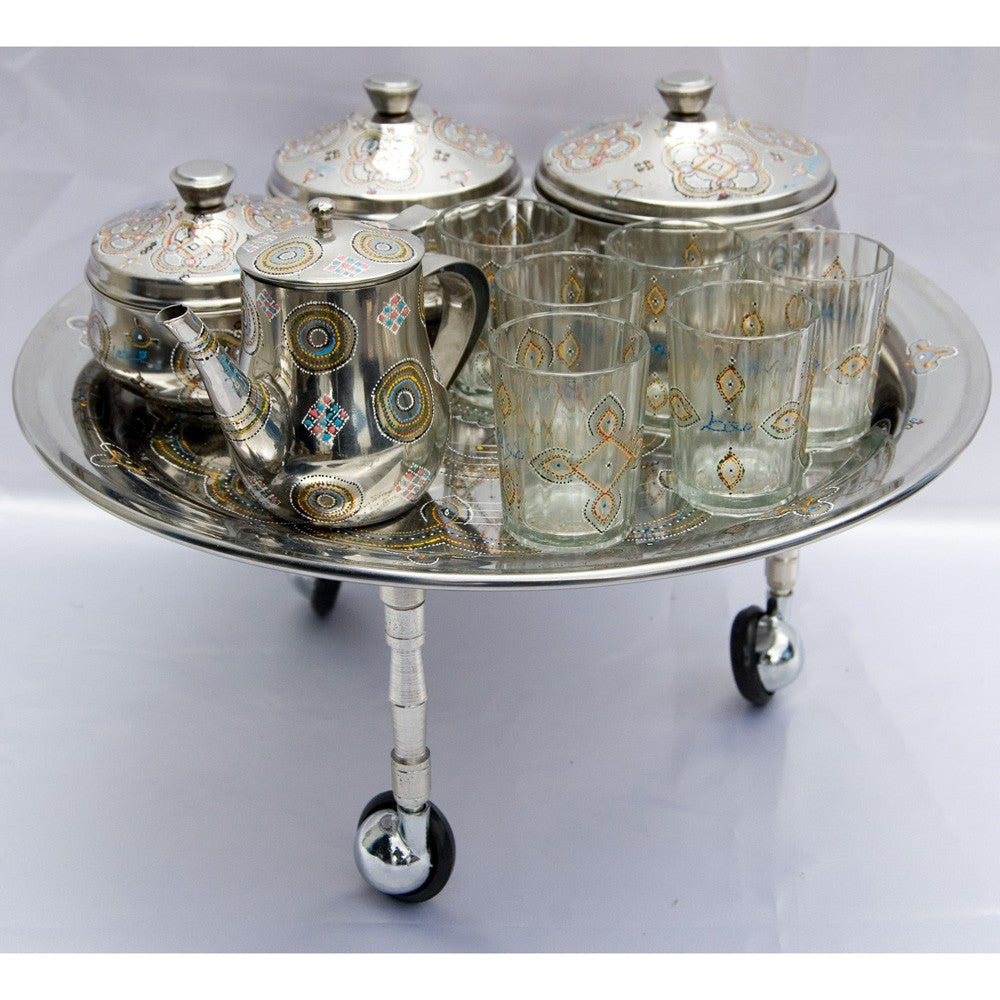 Pack Mauritano Pintado a Mano - Bandeja Patas - Dibujo Complejo