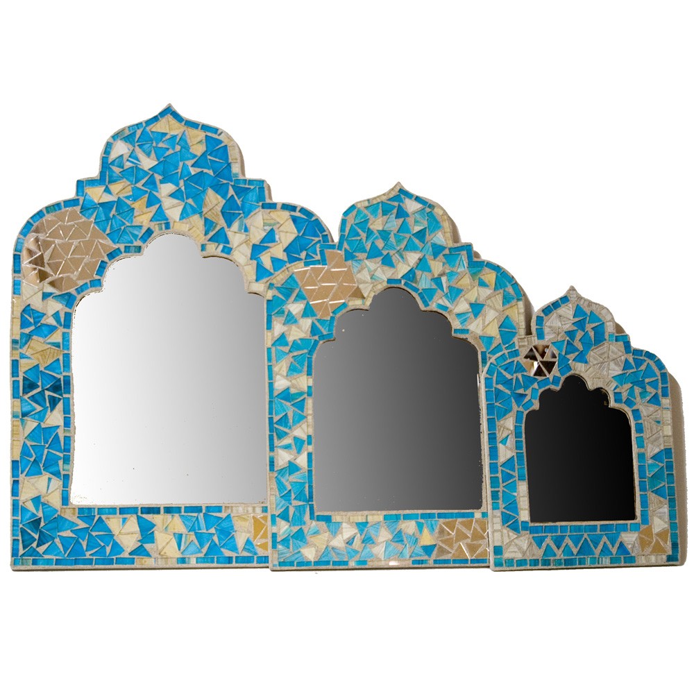 Espejo Arabe Mosaicos -2 Colores - 3 Tamaños - Diseño Andalusí