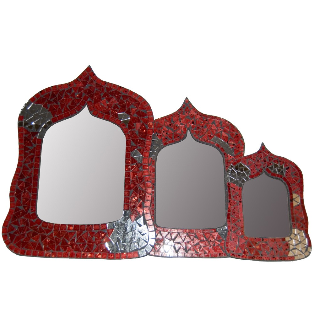 Espejo Arabe Ovalado - Mosaicos Andalusi -2 Colores - 3 Tamaños