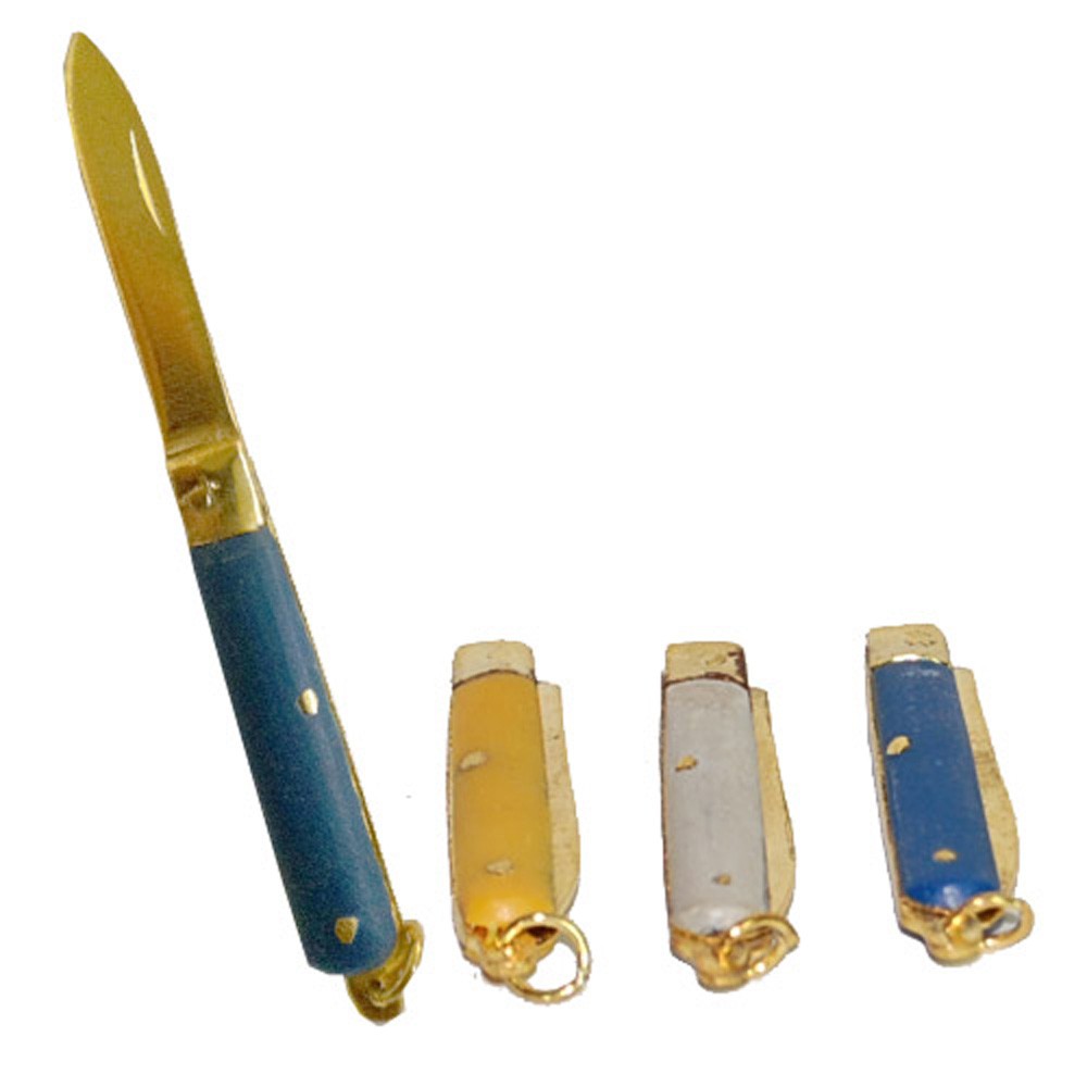 Navaja Miniatura - Plegable - Bronce - 3 Colores - 7 cm