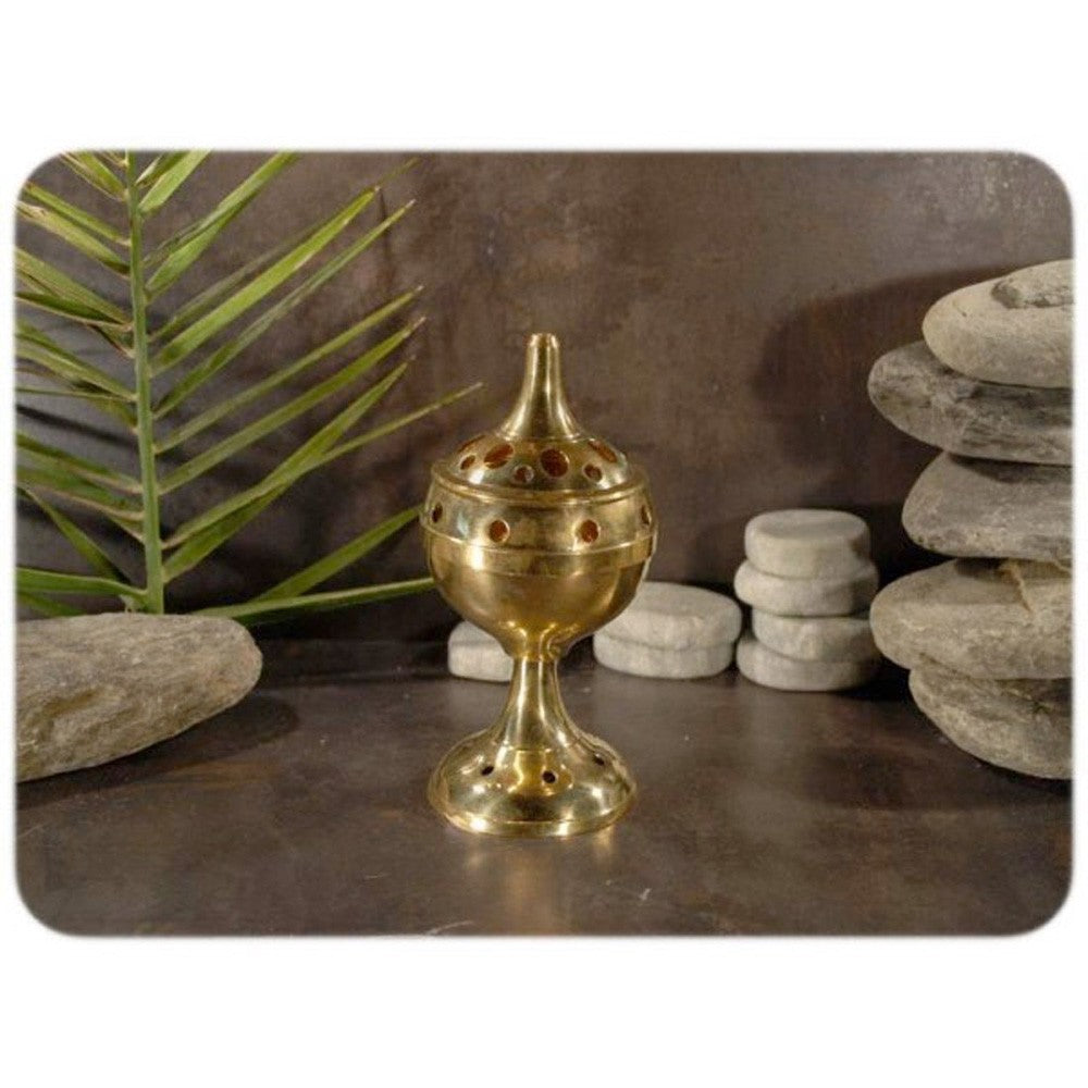 Incensario Botafumeiro Alto - Bronce - Calado - 13 cm