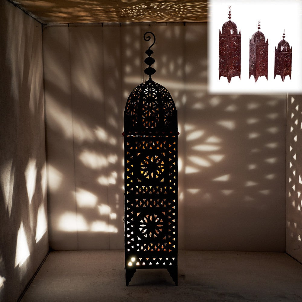 Lámpara de Hierro - Diseño Calado - Alta - Varios Tamaños